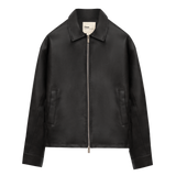 Zayn Lederjacke, Schwarz 