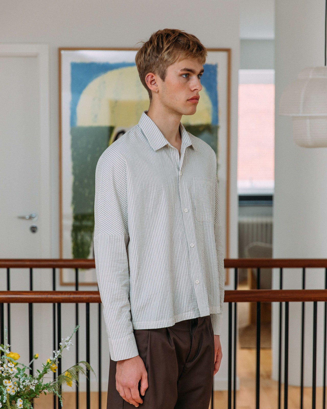 Chemise Benoit en seersucker