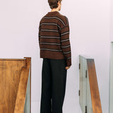 Myles Polo Knit, Brown