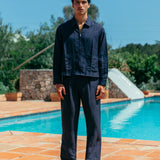 Chemise zippée en lin Emile