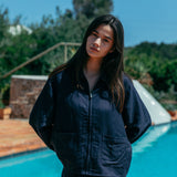 Chemise zippée en lin Emile