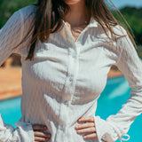 Chemise transparente ajustée Valentina