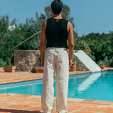 Vitor Wide Jeans, Cream