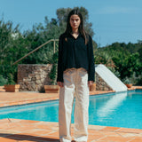 Vitor Wide Jeans, Cream