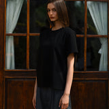 Daniel Boxy T-Shirt, Schwarz