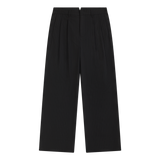 Gerard Pinstripe Trousers, Black