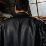 Zayn Lederjacke, Schwarz 