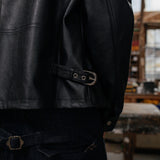 Zayn Lederjacke, Schwarz 